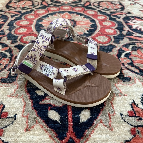 Suicoke Purple and White Sandals - Picture 6 of 16